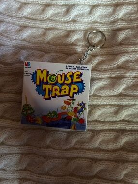 Mouse Trap Mini Game Bag Charm - White Box